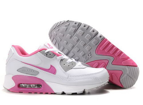 Nike Air Max 90 Womenss Shoes Wholesale White Pink Gray Australia